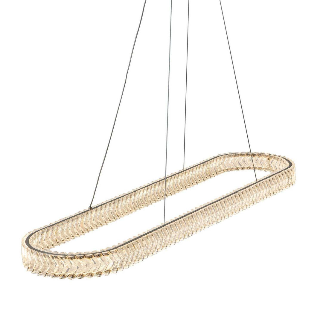 Artcraft Canada - AC5054BN - LED Island Pendant - Chevron - Brushed Nickel