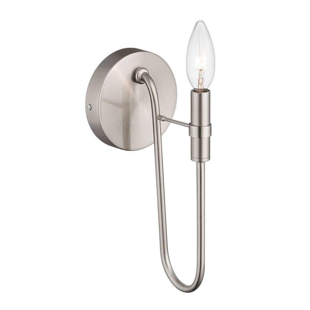 Foundry One Light Wall Sconce in Brushed Nickel Artcraft Canada