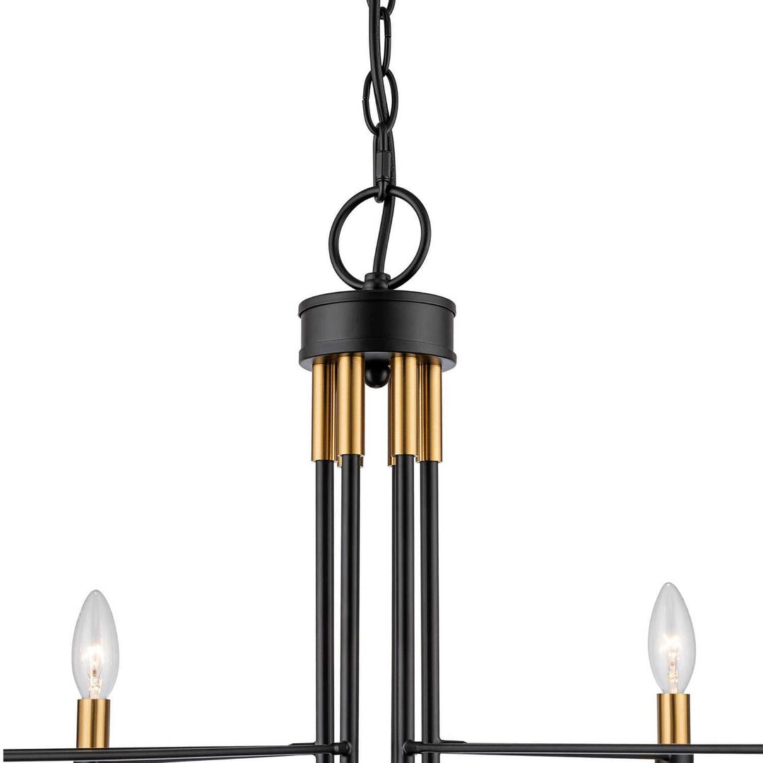 Artcraft Canada - AC12226BB - Six Light Chandelier - Foundry - Black