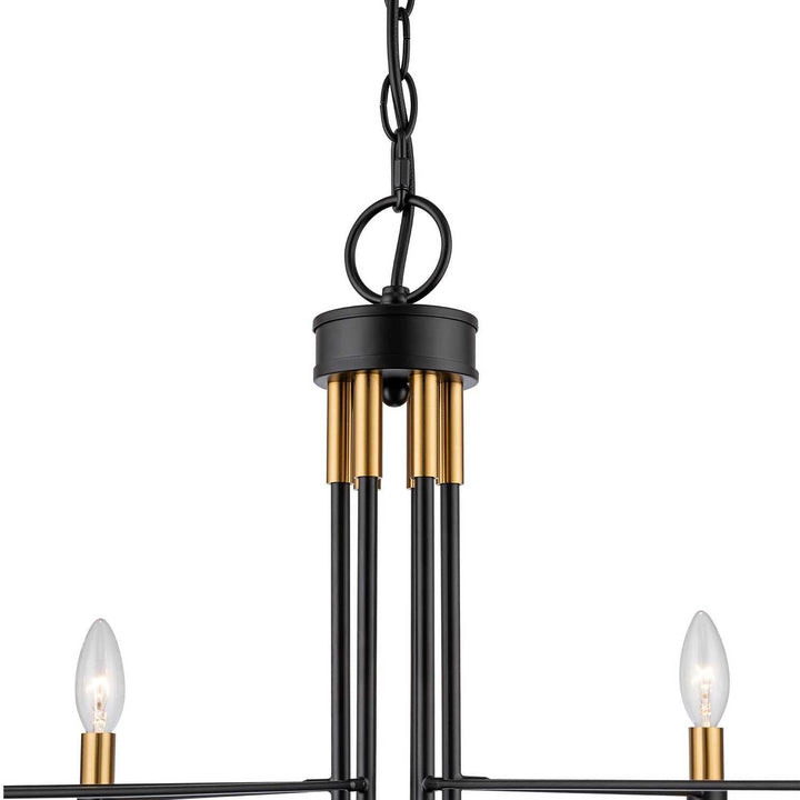 Artcraft Canada - AC12226BB - Six Light Chandelier - Foundry - Black