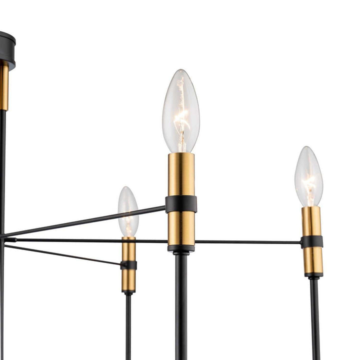 Artcraft Canada - AC12226BB - Six Light Chandelier - Foundry - Black