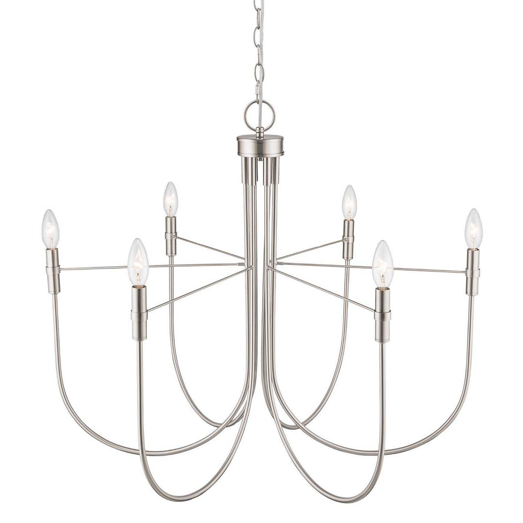 Artcraft Canada - AC12226BN - Six Light Chandelier - Foundry - Brushed Nickel