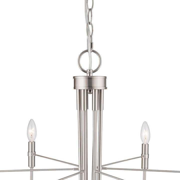 Artcraft Canada - AC12226BN - Six Light Chandelier - Foundry - Brushed Nickel