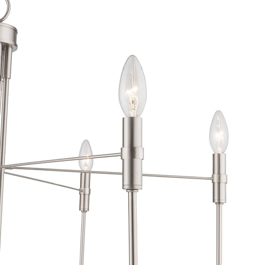 Artcraft Canada - AC12226BN - Six Light Chandelier - Foundry - Brushed Nickel