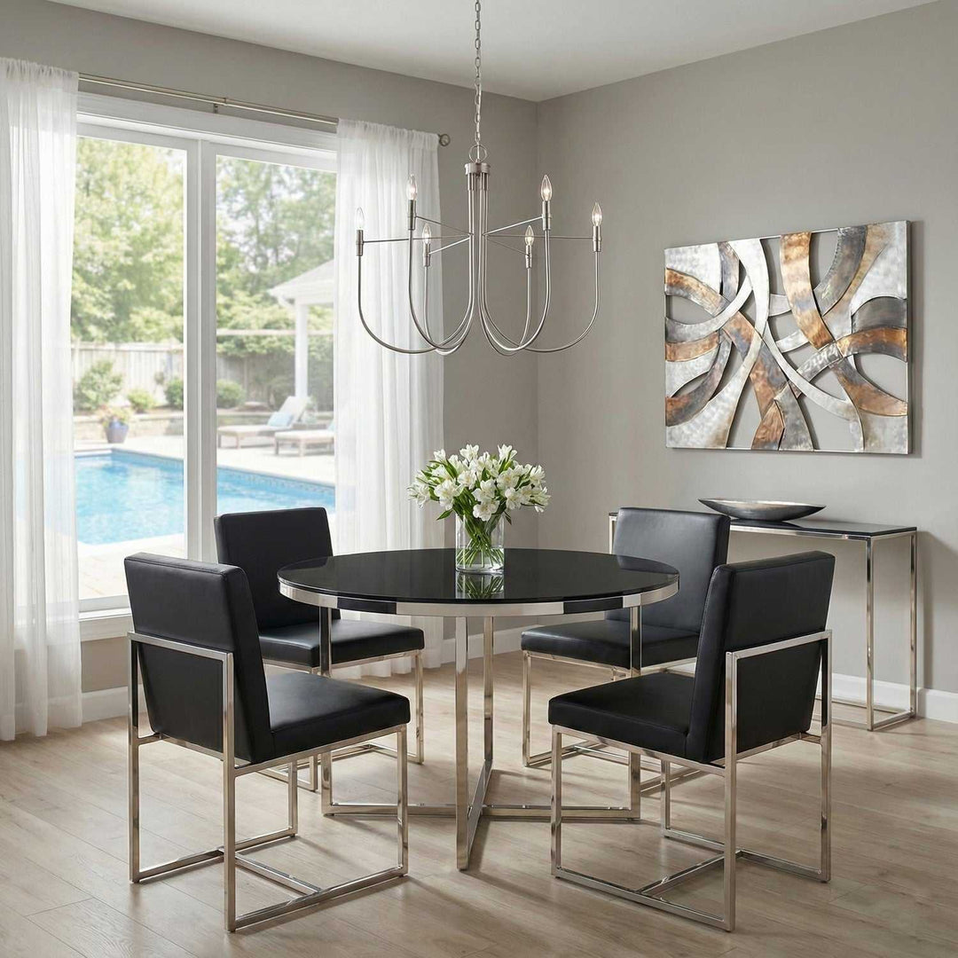 Artcraft Canada - AC12226BN - Six Light Chandelier - Foundry - Brushed Nickel