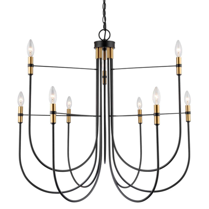 Artcraft Canada - AC12229BB - Nine Light Chandelier - Foundry - Black