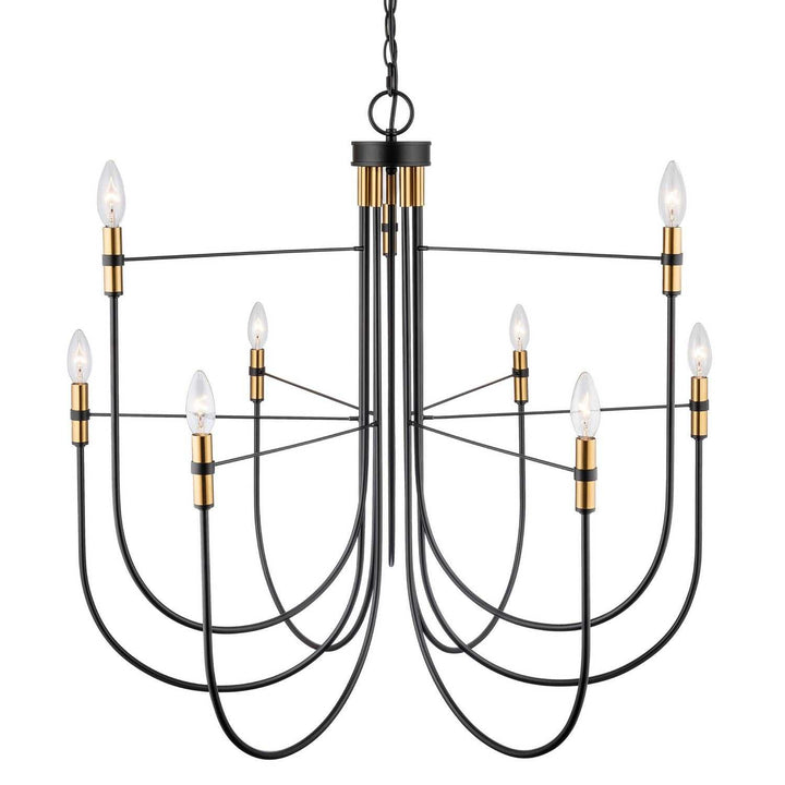Artcraft Canada - AC12229BB - Nine Light Chandelier - Foundry - Black