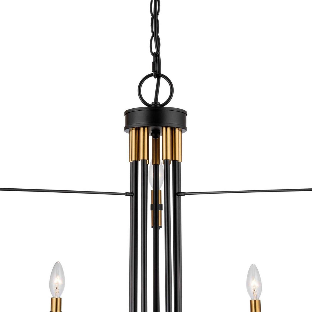 Artcraft Canada - AC12229BB - Nine Light Chandelier - Foundry - Black