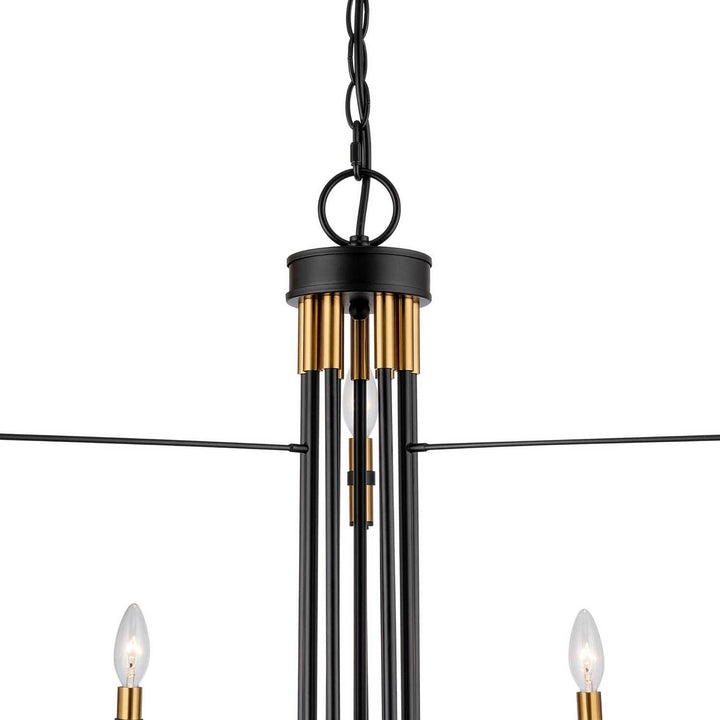Artcraft Canada - AC12229BB - Nine Light Chandelier - Foundry - Black