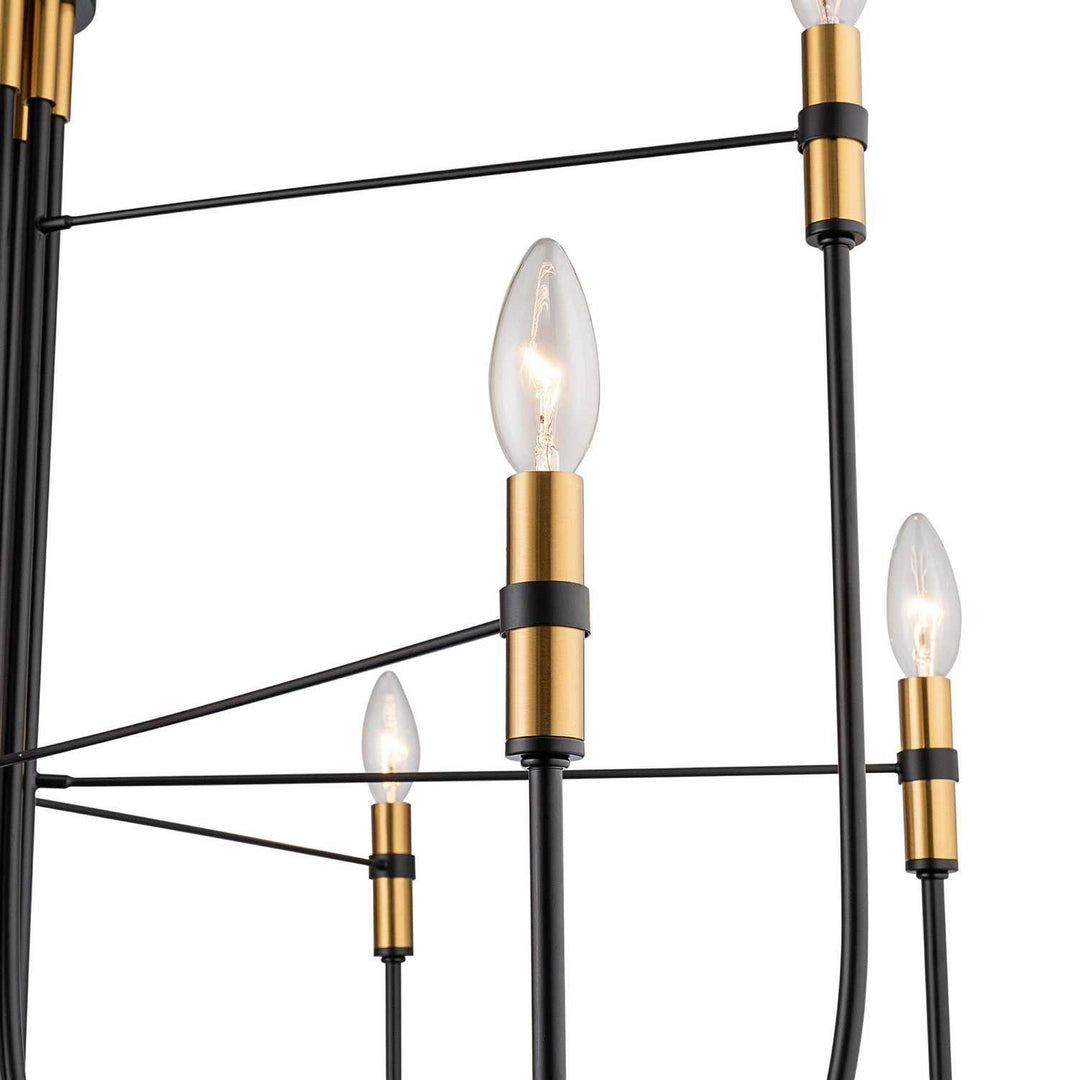 Artcraft Canada - AC12229BB - Nine Light Chandelier - Foundry - Black
