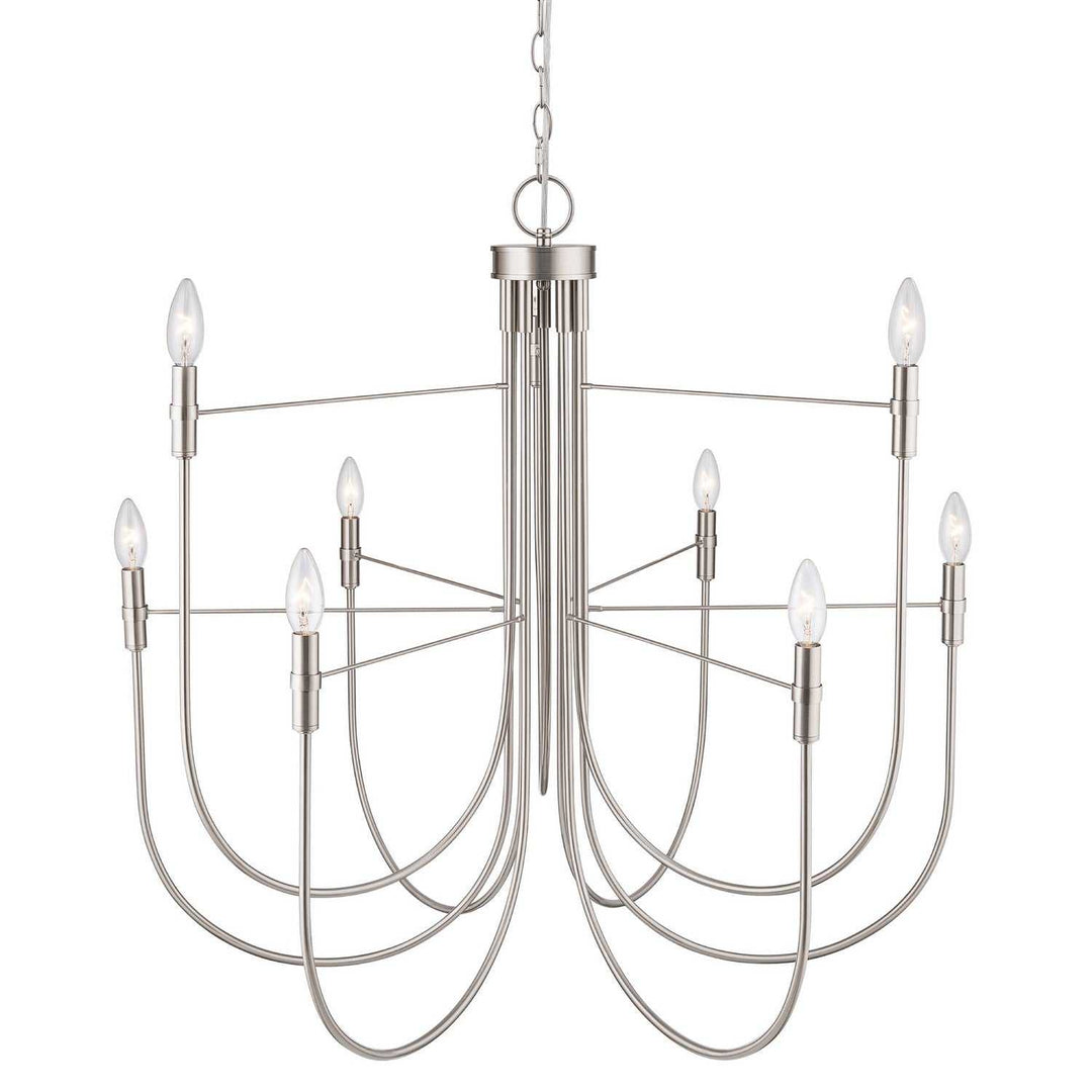 Artcraft Canada - AC12229BN - Nine Light Chandelier - Foundry - Brushed Nickel