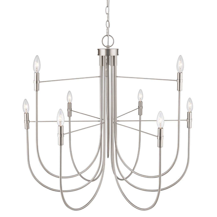 Artcraft Canada - AC12229BN - Nine Light Chandelier - Foundry - Brushed Nickel