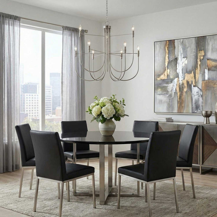 Artcraft Canada - AC12229BN - Nine Light Chandelier - Foundry - Brushed Nickel