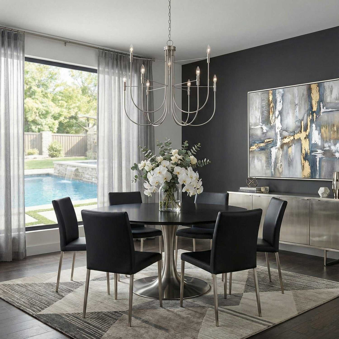 Artcraft Canada - AC12229BN - Nine Light Chandelier - Foundry - Brushed Nickel