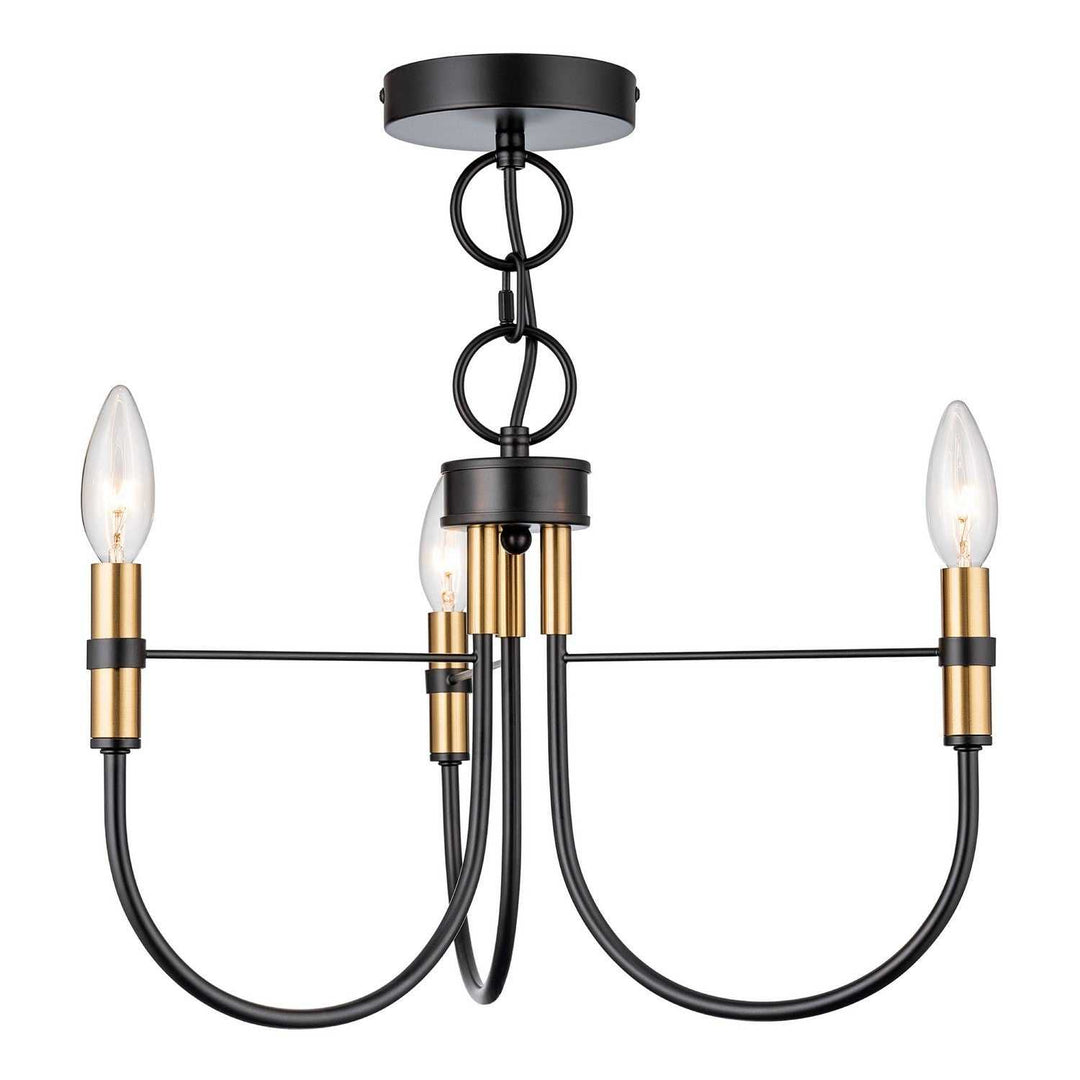 Artcraft Canada - AC12223BB - Three Light Lantern - Foundry - Black