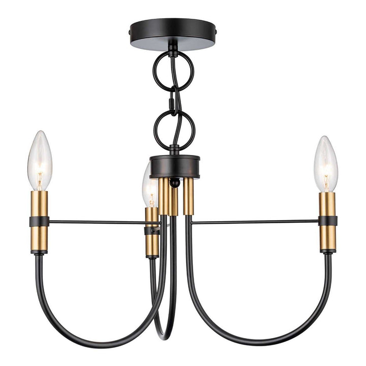 Artcraft Canada - AC12223BB - Three Light Lantern - Foundry - Black