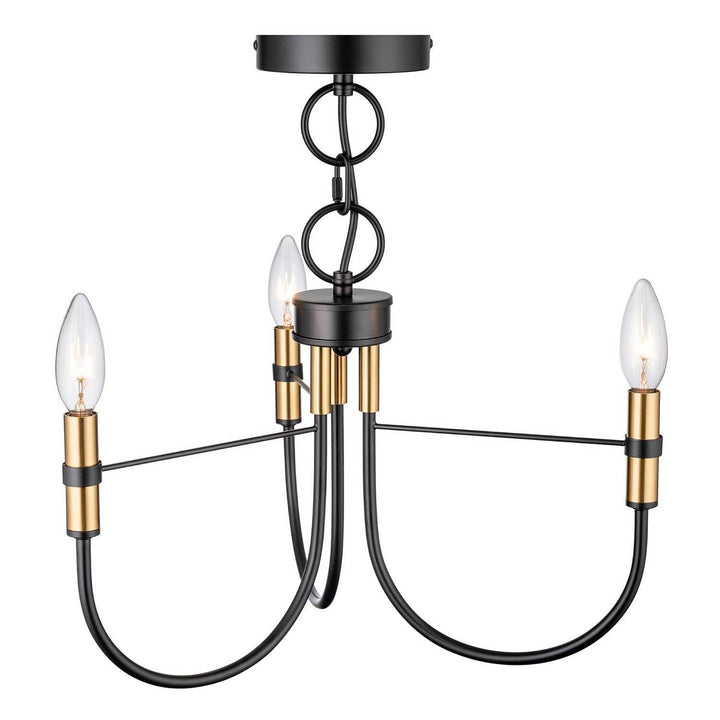 Artcraft Canada - AC12223BB - Three Light Lantern - Foundry - Black
