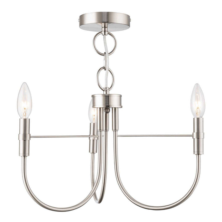 Artcraft Canada - AC12223BN - Three Light Lantern - Foundry - Brushed Nickel