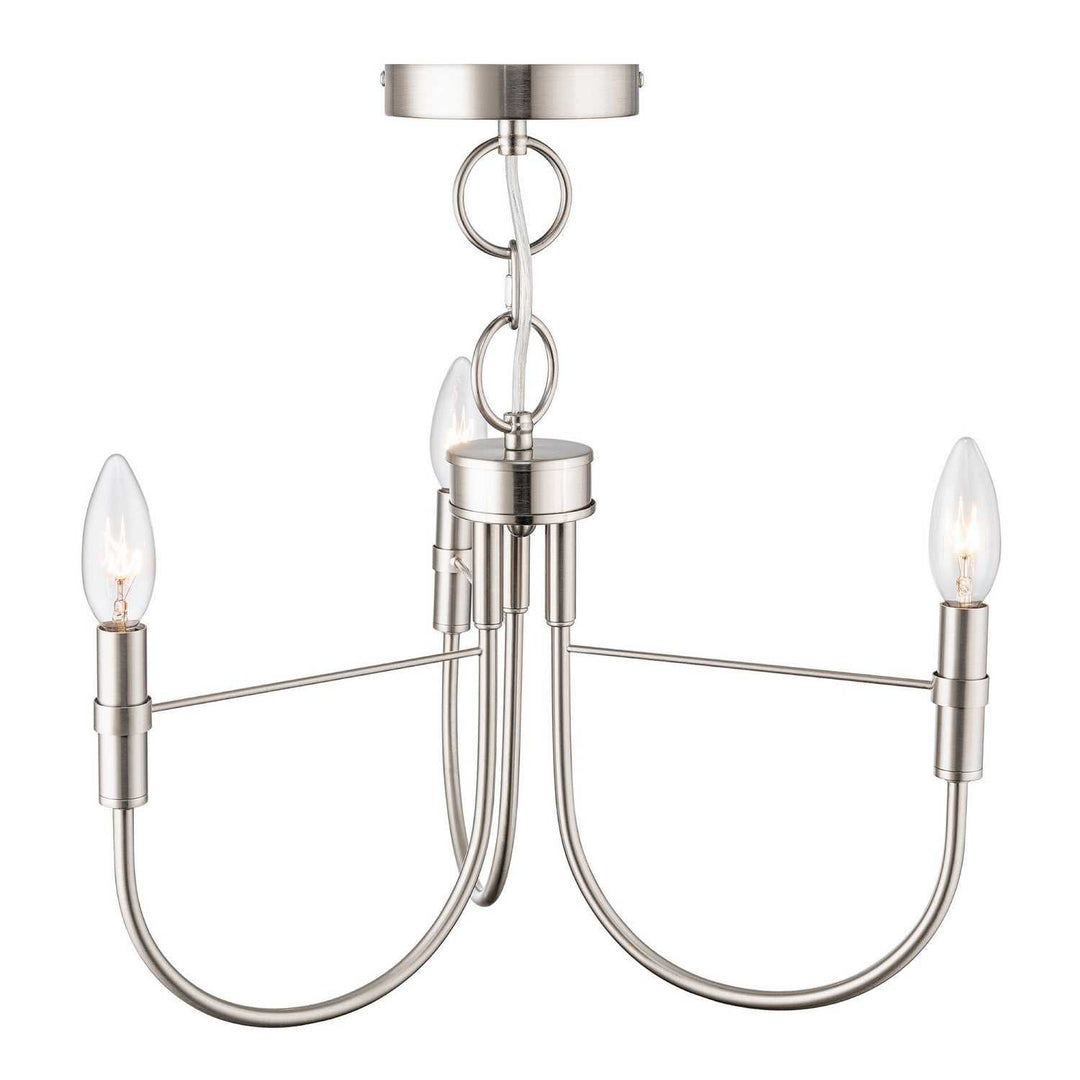 Artcraft Canada - AC12223BN - Three Light Lantern - Foundry - Brushed Nickel