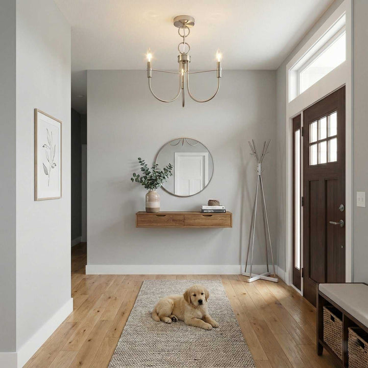 Artcraft Canada - AC12223BN - Three Light Lantern - Foundry - Brushed Nickel