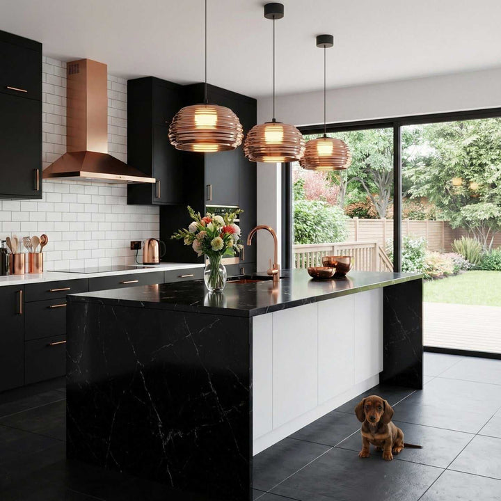 Artcraft Canada - AC5010EC - LED Pendant - Haze - Black/Espresso Copper