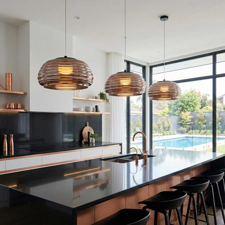 Artcraft Canada - AC5011EC - LED Pendant - Haze - Black/Espresso Copper