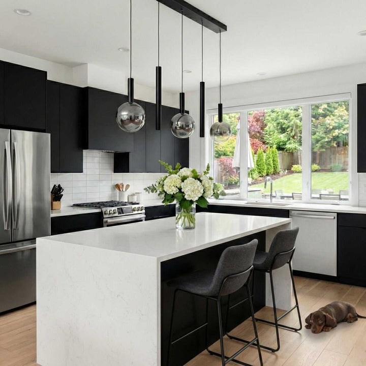 Artcraft Canada - AC5006BK - LED Island Pendant - Modella - Black