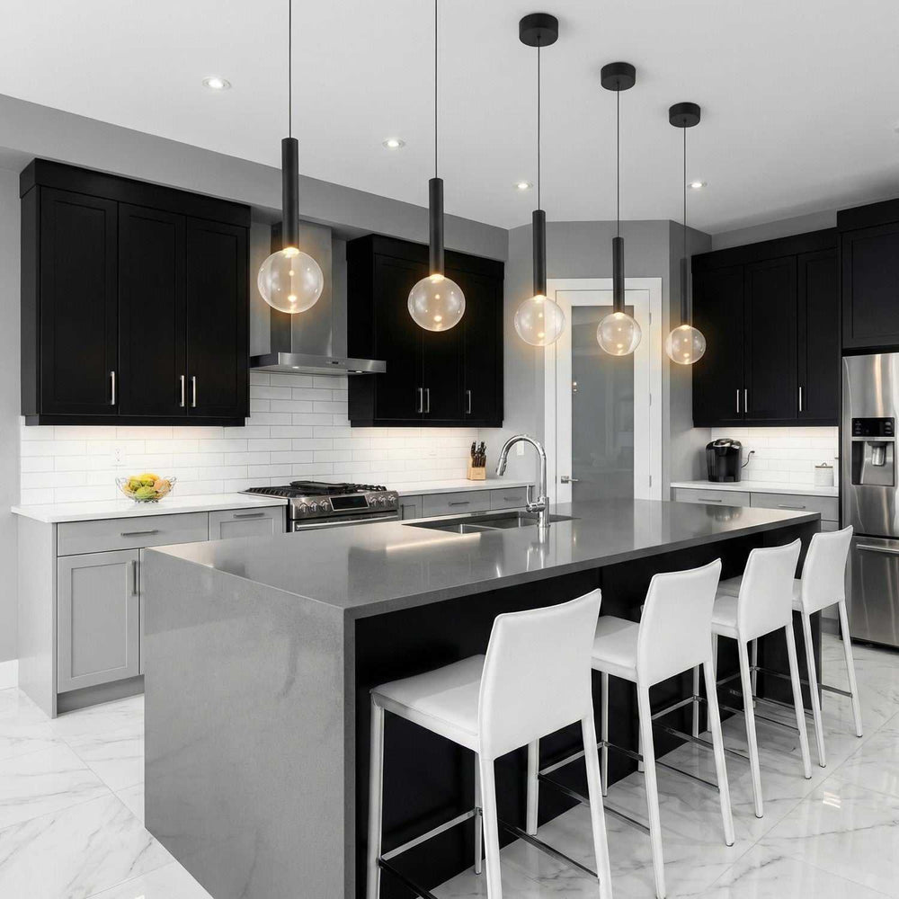 Terra LED Pendant in Black Artcraft Canada