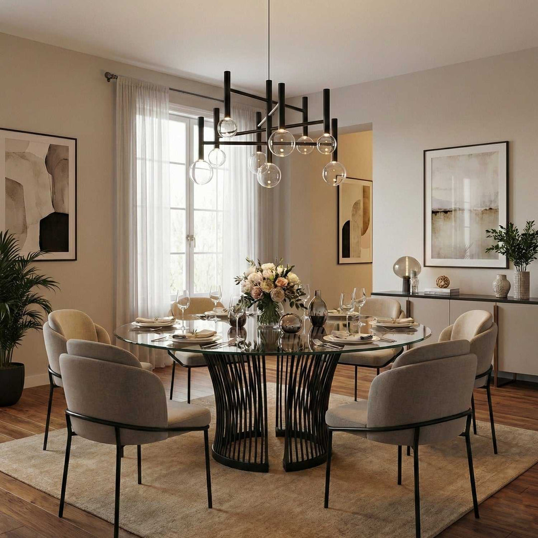Artcraft Canada - AC6859BK - LED Chandelier - Terra - Black
