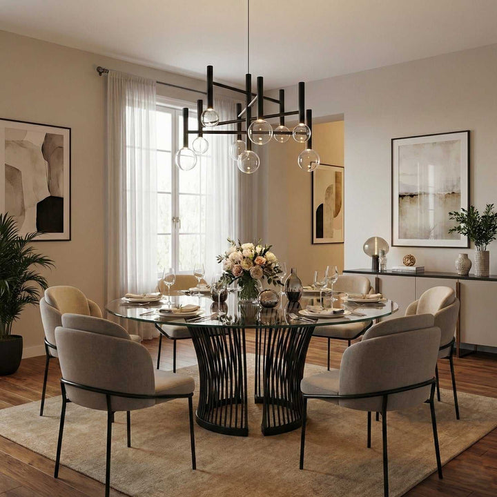 Artcraft Canada - AC6859BK - LED Chandelier - Terra - Black