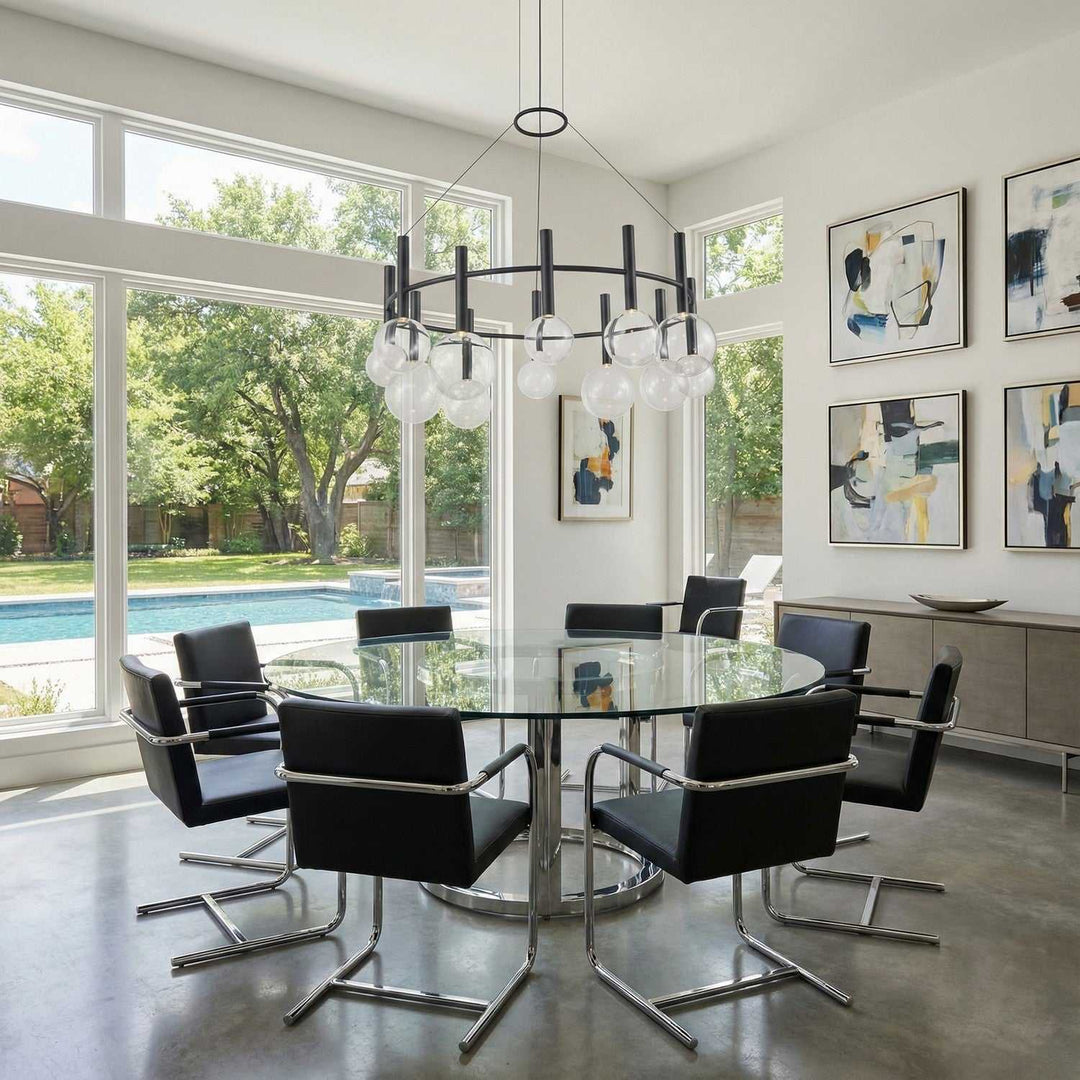 Artcraft Canada - AC6852BK - LED Chandelier - Terra - Black