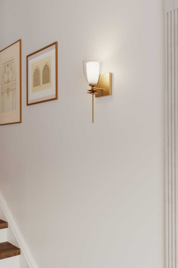 Elowen One Light Wall Sconce in Legacy Brass Minka-Lavery