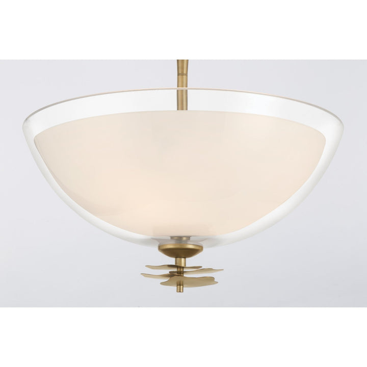 Minka-Lavery - 10255-732 - Three Light Semi-Flush Mount - Elowen - Legacy Brass