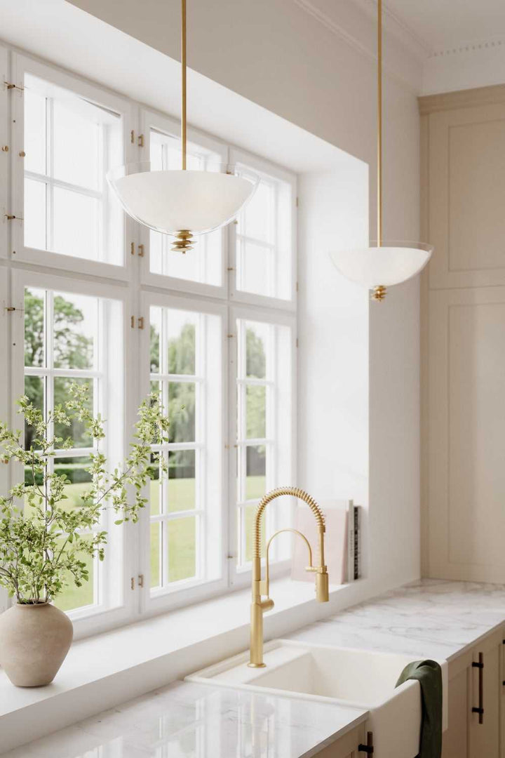 Minka-Lavery - 10255-732 - Three Light Semi-Flush Mount - Elowen - Legacy Brass