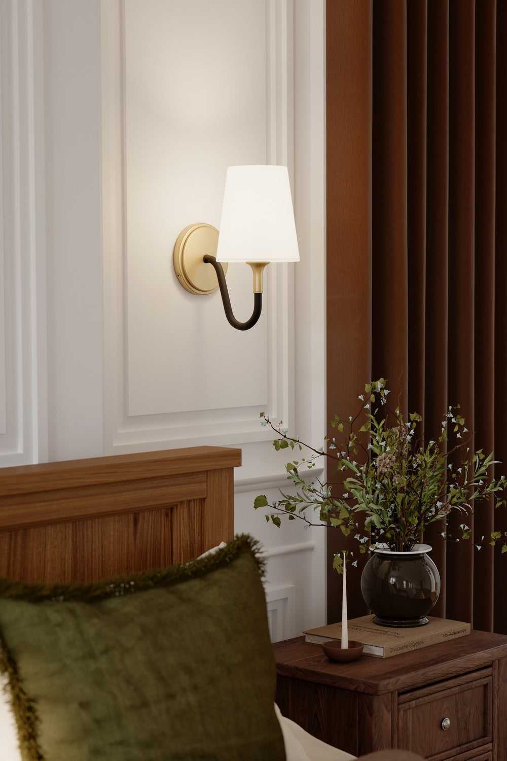 Brienne One Light Bath Sconce in Legacy Brass Minka-Lavery