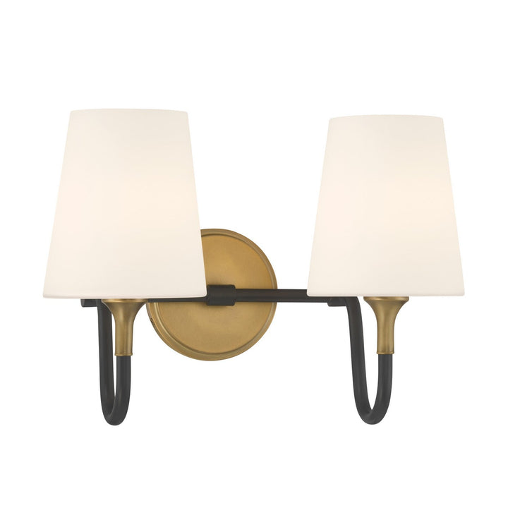 Brienne Two Light Vanity in Legacy Brass Minka-Lavery