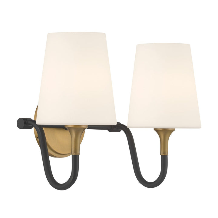 Brienne Two Light Vanity in Legacy Brass Minka-Lavery