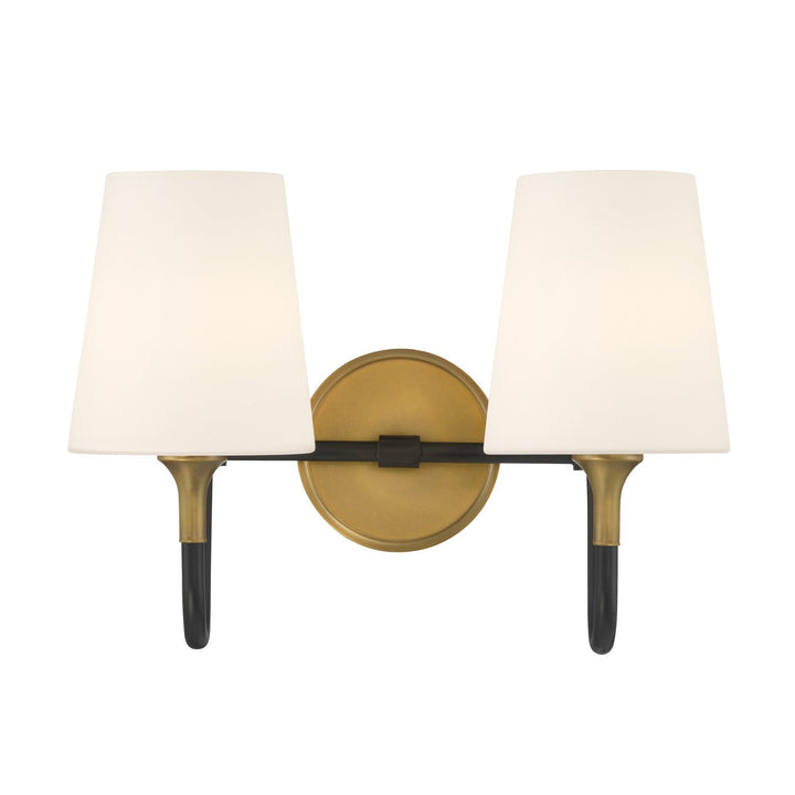 Brienne Two Light Vanity in Legacy Brass Minka-Lavery