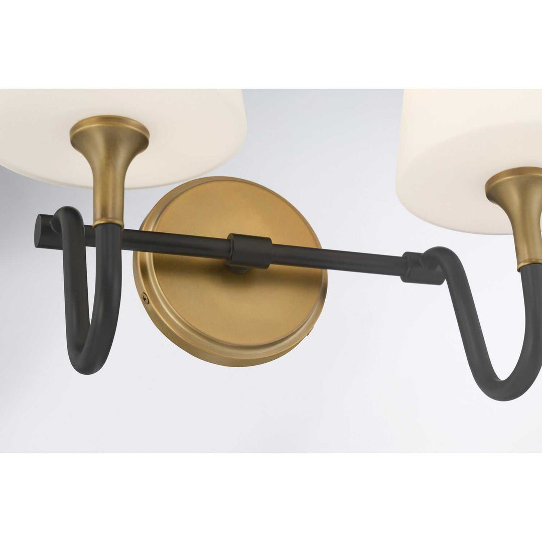 Brienne Two Light Vanity in Legacy Brass Minka-Lavery