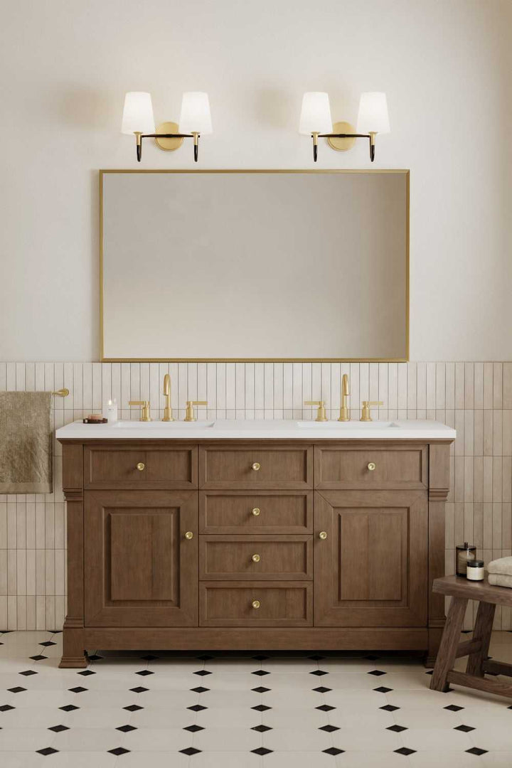 Brienne Two Light Vanity in Legacy Brass Minka-Lavery