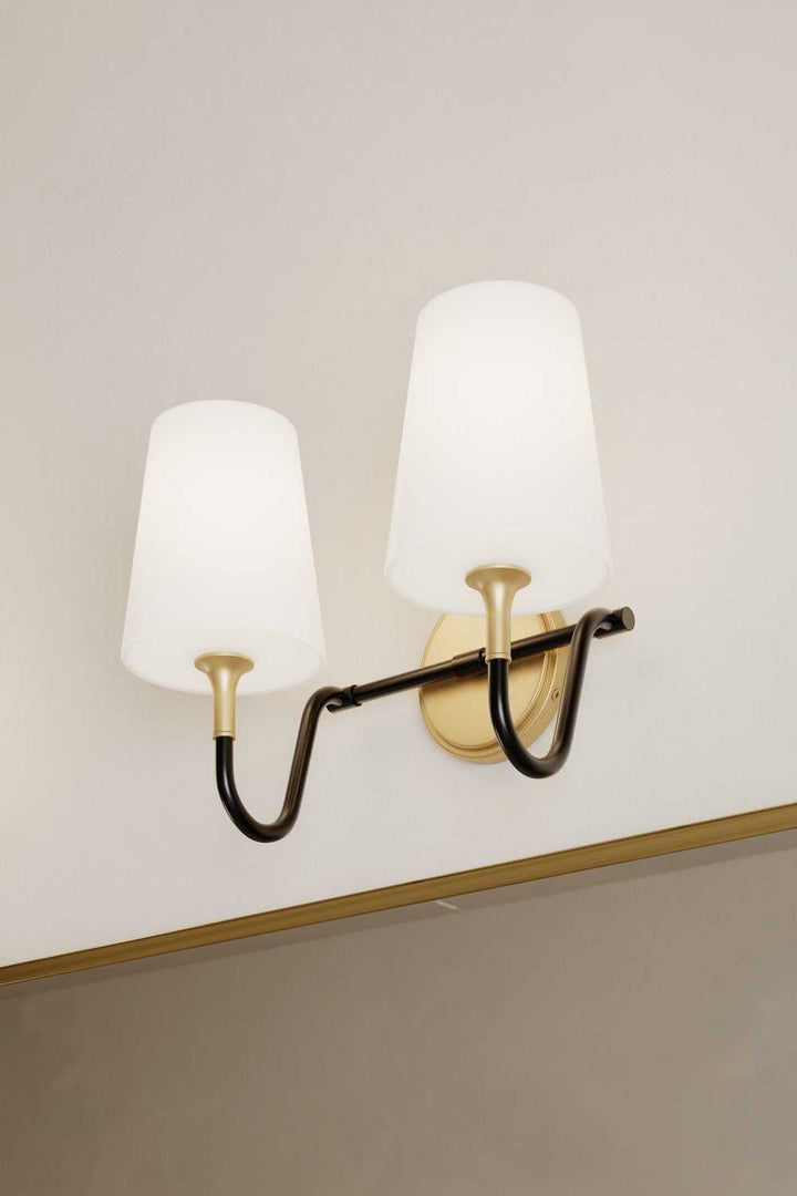 Brienne Two Light Vanity in Legacy Brass Minka-Lavery