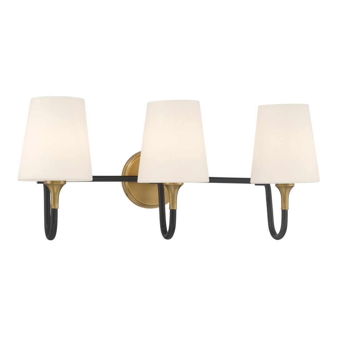 Brienne Three Light Vanity in Legacy Brass Minka-Lavery