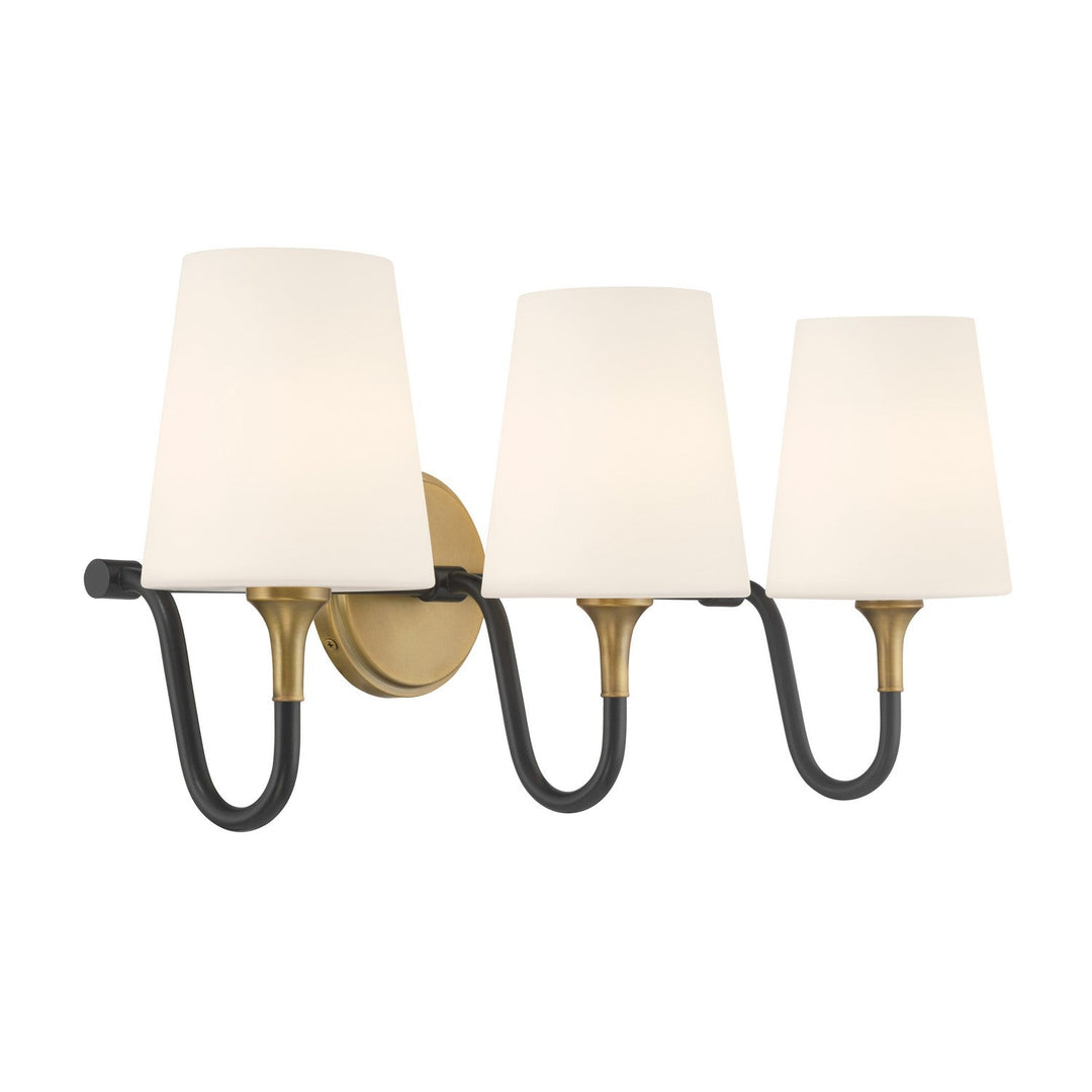 Brienne Three Light Vanity in Legacy Brass Minka-Lavery