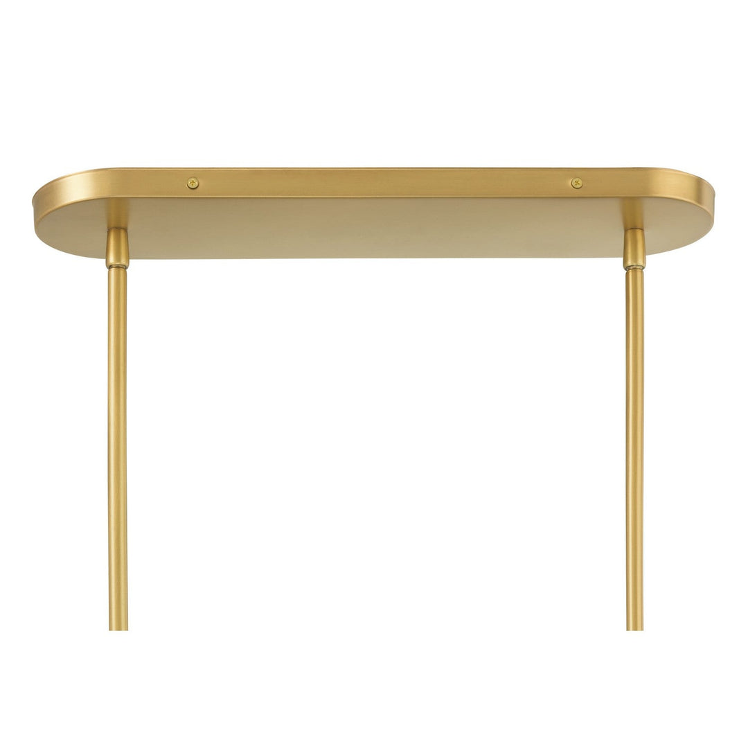 Olenne Five Light Linear Chandelier in Legacy Brass Minka-Lavery