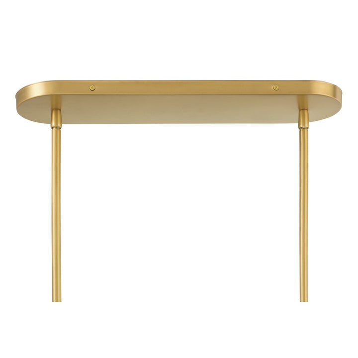 Olenne Five Light Linear Chandelier in Legacy Brass Minka-Lavery