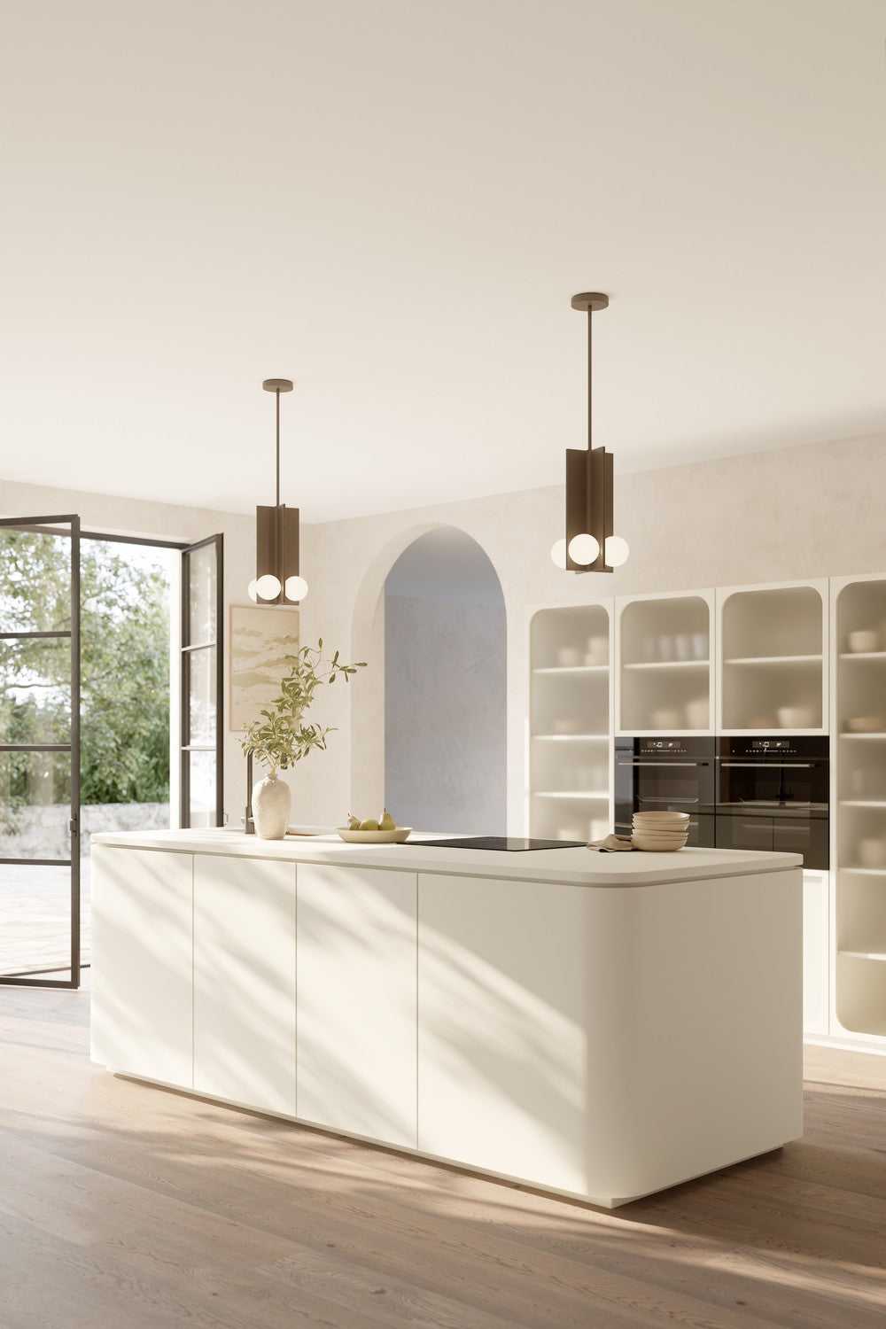 Vestra LED Pendant in Dark Bronze Minka-Lavery