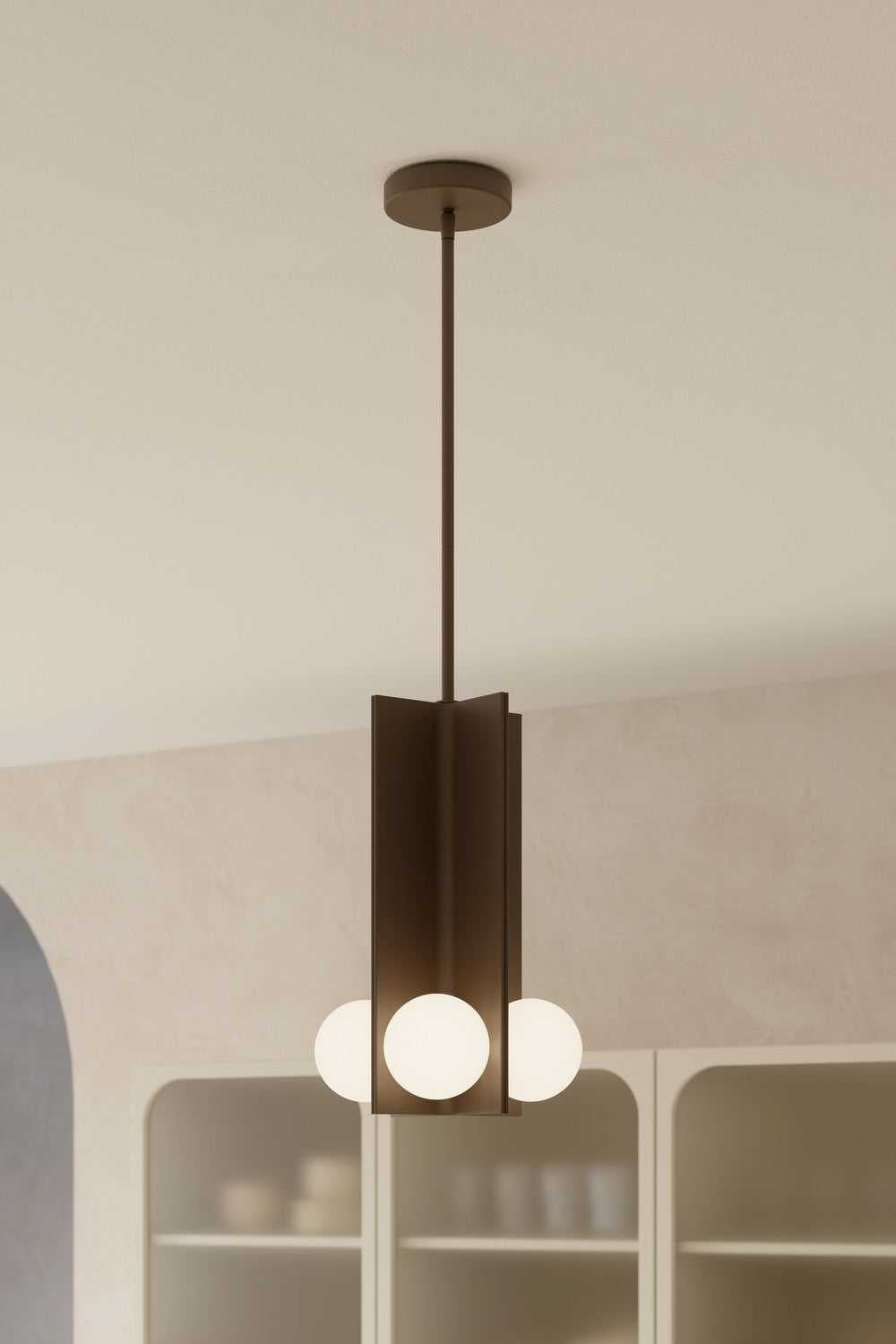 Vestra LED Pendant in Dark Bronze Minka-Lavery