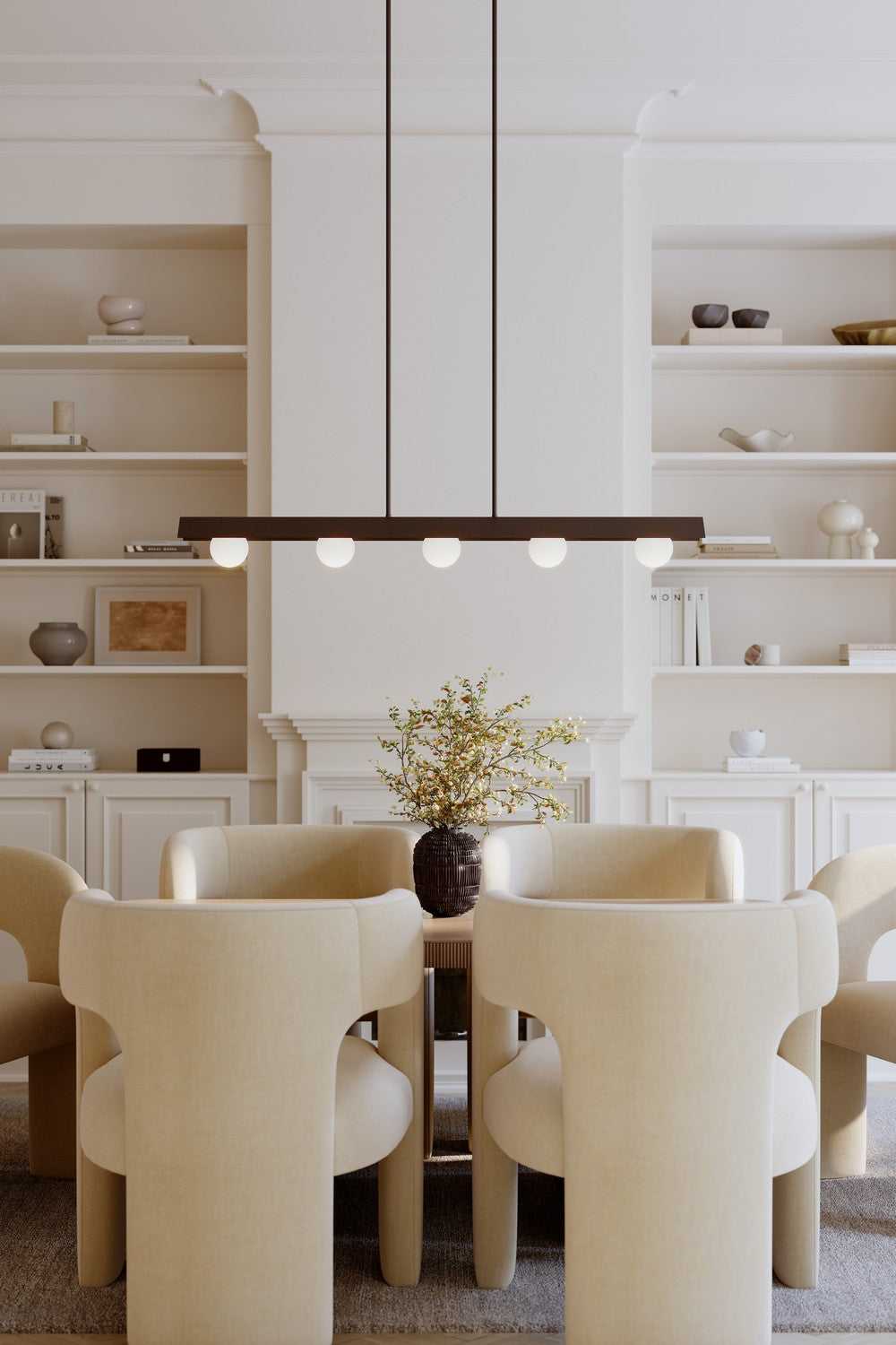 Vestra LED Linear Chandelier in Dark Bronze Minka-Lavery