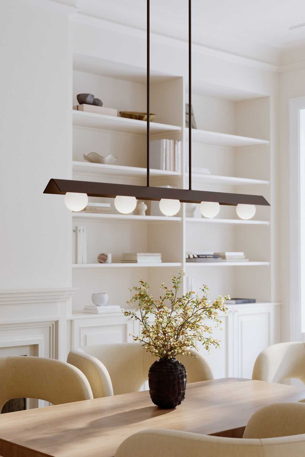 Vestra LED Linear Chandelier in Dark Bronze Minka-Lavery