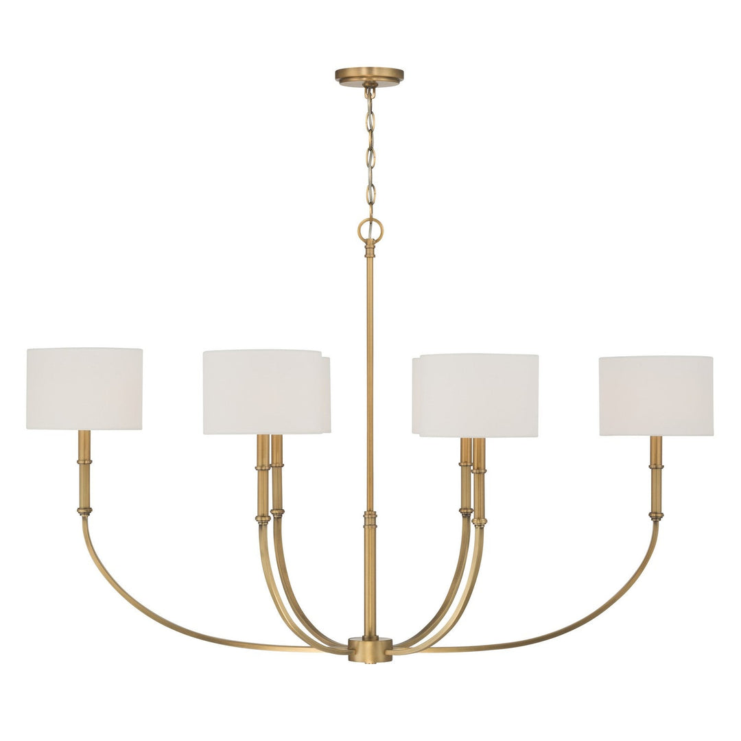 Molvene Six Light Linear Chandelier in Legacy Brass Minka-Lavery